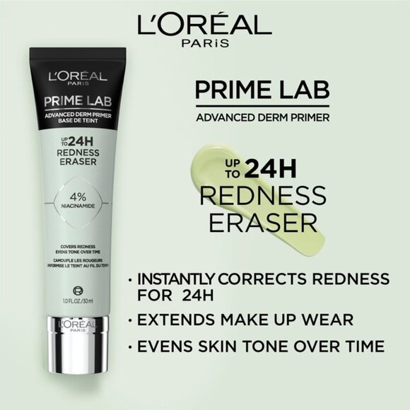 L'Oreal Prime Lab Advanced Derm Primer Redness Eraser - 30ml - Picture 6 of 9